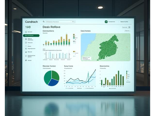 종합 부동산 분석 대시보드와 시장 데이터 차트